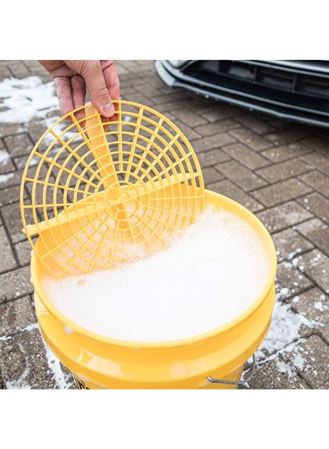 Meguiar's Four Quadrant Base All Purpose Professional Grit Guard Yellow 10 x 2.5 Inch X3003 - Image 2